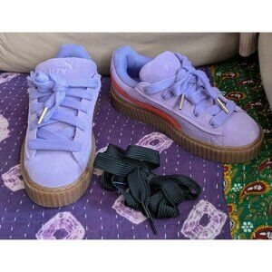 Size 7.5 - Fenty x Puma Creeper Phatty Purple Lavender / Burnt Red Sneakers